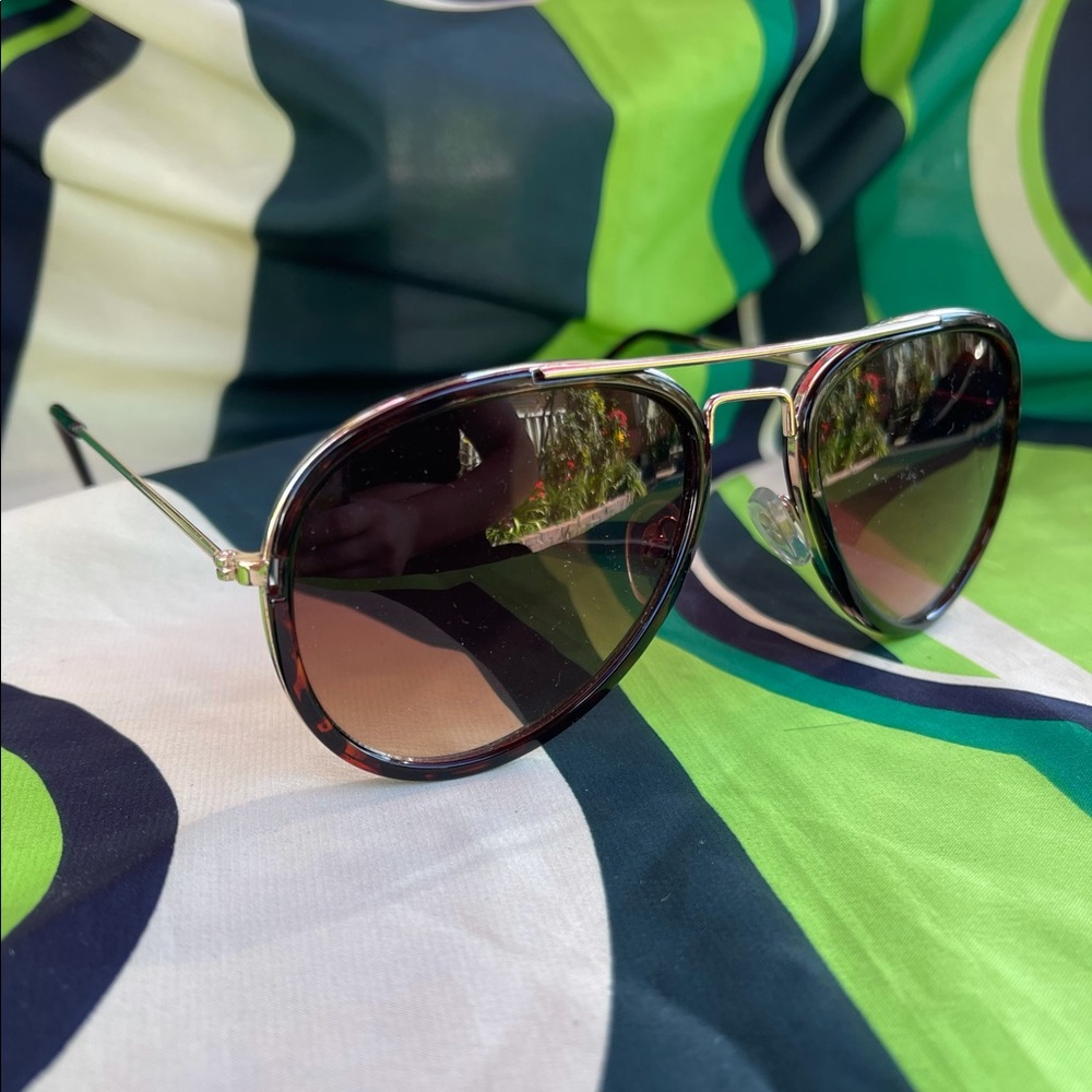 Brown Tint Aviator Sunglasses